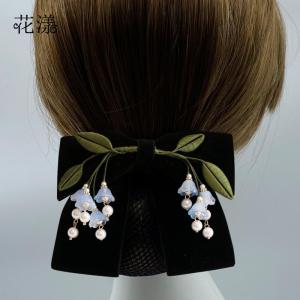 High-End Nurse Style Hair Accessories Womens Professional Hairnet Bank Air Stewardess Updo Tool Butterfly Knot Hair Clip