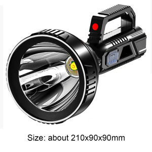 Đèn Pin LED Đèn Pin Ánh Sáng Mạnh 3 Chế Độ Cầm Tay Có Thể Sạc Qua USB Life Chống Nước Để Đi Bộ Đường Dài Câu Cá Khẩn Cấp