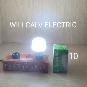 LIGERA SILVER lampu LED T Bulb 6 10 14 20 30 40 50 60 watt super terang cahaya putih 6500K E27