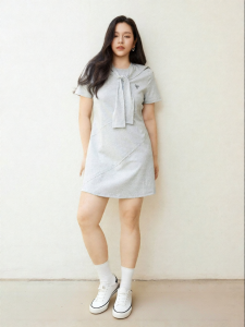 Elegant Intellectual Korean Style Knitted Dress