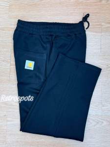 sweatpants for mens and womens 100%cotton 320gsm rubberized Logo made in Thailand