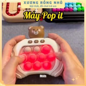 Đồ chơi popit thế hệ mới máy chơi game popit nhiều level có đèn nhạc luyện tay mắt phù hợp cả người lớn và trẻ nhỏ