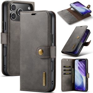 2 in 1 Leather Wallet Cards Bag Phone Case For IPhone 18 17 16 15 14 13 Pro Max Plus 17Air 17E 16E Flip Kickstand Cover Funda