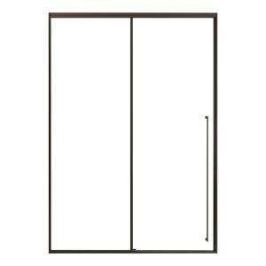 SSWW | Straight Stainless Steel Glass Partition Wet and Dry Separation Single Sliding Door Shower Room