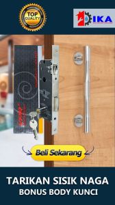 Paket Tarikan Pintu Sisik Naga 1set Body Kunci Komplit + Tarikan 2pcs Mewah Elegan Murah
