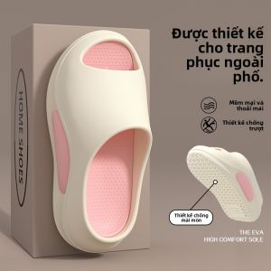 MONLEYTA | Dép đi biển đế dày chống trượt mùa hè cho nữ EVA đế mềm thoáng khí chống mùi dép đi biển phong cách thường ngày