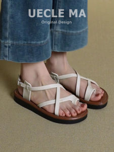 MASHUJIA | Thick Sole Open Toe Roman Sandals