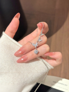 YUCOO | Light Shadow Butterfly Necklace S925 Silver