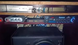 [COD/24 Hours Delivery] 12/220V 2000W 2 Channel Class D With Luminous Knob HIFI bluetooth Power Amplifier Car/Home Theater Digital Power Audio Amplifier Karaoke Digital MP3 Player