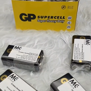 Bateri GP 9V Supercell Tahan Lama | GP 9V Battery Heavy Duty for Smoke Detector Smart Tag [1Pcs]