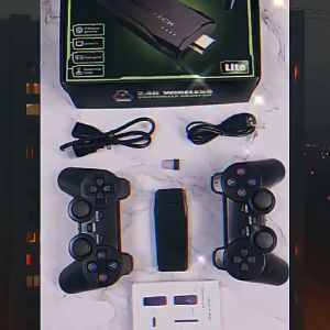 Wireless Video Game Console 4K HD 10000 Classic Games Game stick 4K TV Video Game Console 2.4G Wireless Controller Family Games With Gamepad Built in 10000 Classic Games Playstation 2 4 For PS1/GBA/MD