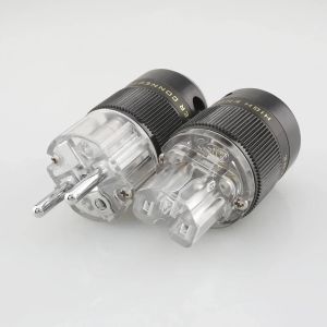 HiFi Audio EU Power Plug European Sockets 15A C13C15 IEC Connector for DIY CD Amplifier AC Power Cable