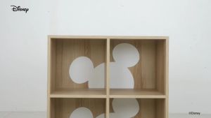 Koncept Furniture ตู้เก็บของ DISNEY รุ่น MICKEYCUBE-I/4S สีไม้อ่อน