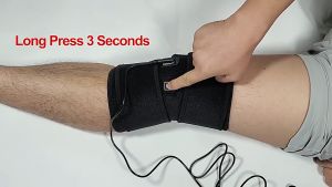 Electric Leg Massager Heating Knee Pads Infrared Hot Compress Knee Arthritis Pain Relief Knee Protection Support Belt USB Cable