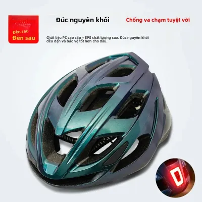 Mũ Bảo Hiểm Xe Đạp Dành Cho Người Lớn Có Thể Điều Chỉnh Được Với Đèn Hậu Bền Bỉ Dùng Cho Thể Thao Ngoài Trời Dành Cho Nam Và Nữ Thiết Bị An Toàn Khi Đạp Xe Đường Trường