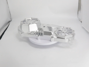 CNC Transmission Cover Clear View Design for Click 125 Click 150 Full Alloy Modified Crankcase Cover Heat Dissipation Motorcycle Accessories Silver & Black Color Option