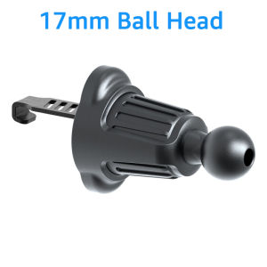 17mm Ball Head Base for Car Mobile Phone Holder Mount GPS Bracket Accessories Universal Car Air Vent Clip with Metal Hook Lock