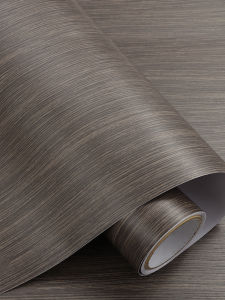 XIANXIANWUFANG | Waterproof Oil-Resistant Self-Adhesive Wood Grain Wallpaper Black Oak Straight Grain