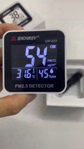 PM2.5 Detector 3in1 เครื่องวัดปริมาณฝุ่น มี Sensor วัดค่า PM2.5 และอุณหภูมิ เพื่อความชื้นในอากาศ เครื่องวัดที่มีความสะดวกสบายสูง รุ่นเครื่องวัดค่าฝู่เป็นไปได้
