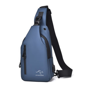 กระเป๋าคาดหน้าอกผู้ชายแบบสะพายข้างกันน้ำแฟชั่น กระเป๋าสะพายไหล่ข้างเดียวสไตล์ย้อนยุค กระเป๋าเป้สะพายหลังผ้าไนลอน กระเป๋าคาดหน้าอกแบบทรงสี่เหลี่ยมตั้ง