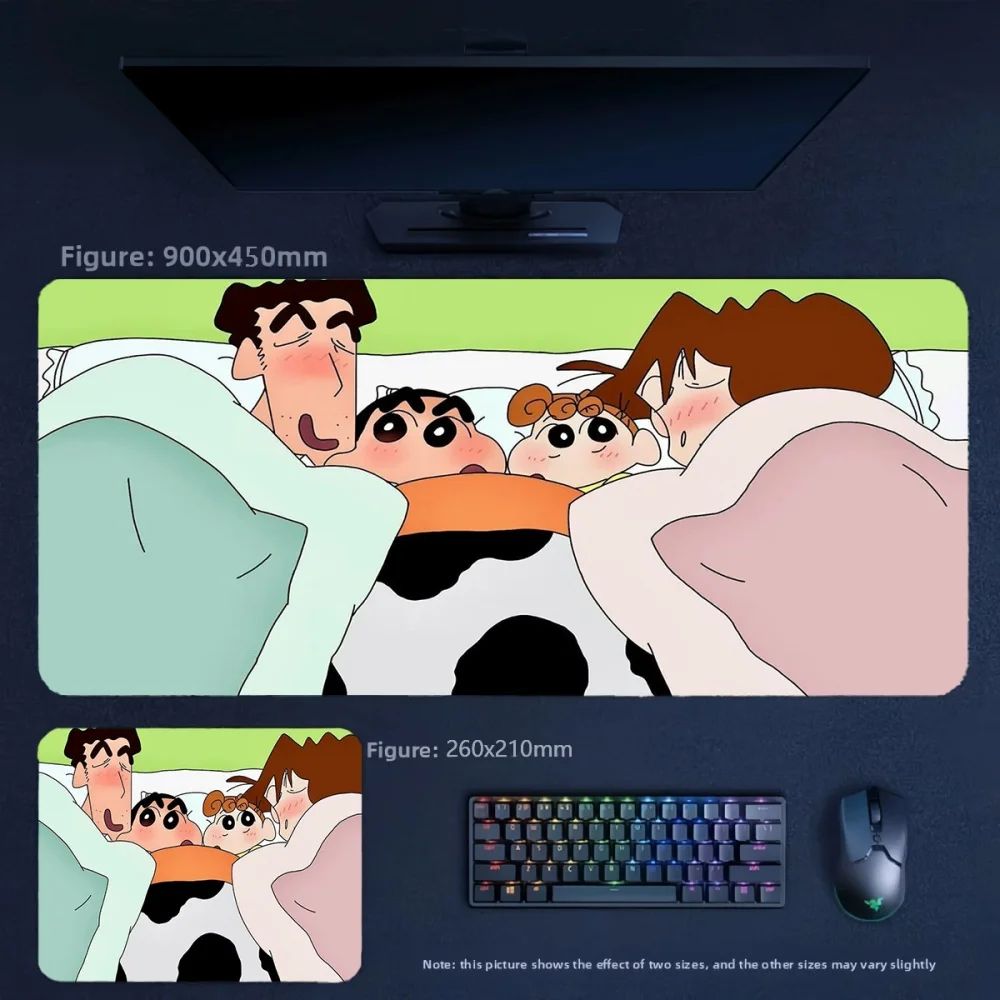 Bandai | Crayon Shin‑chan All Family Characters Anime Mousepad, Rubber ...
