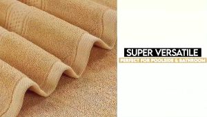 Black Premium Bath Towel 550 GSM 100% Cotton Thick l Soft Cotton Water Absorbent Tuala Mandi (70x140cm)