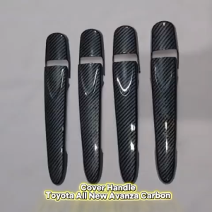 Cover Handle Pelindung Pintu Mobil Toyota All New Avanza Carbon Glossy