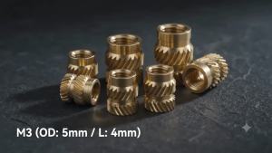 50/100/200Pc M3X4X5 Heat Insert Nut M3 Threaded Knurled Brass Embedment Nut For Voron 2.4 Trident Bambu Lab 3D Printer Screw Nut