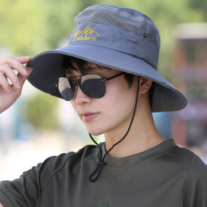 WUUJIA+ | Sun Protection Face Mask Hat with Neck Guard for Men Large Brim