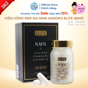[NSF1111 Giảm 111K] Hộp 60 Viên Uống Đẹp Da NMN Ashoko Elite 18000 - Chính Hãng Nhật Bản