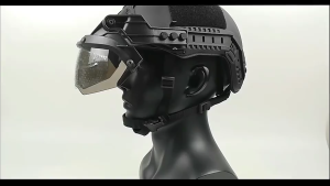 Tactical Adjustable Helmet Guide OP Goggles Detachable Helmet Anti Fog and Anti Riot Safety Goggles