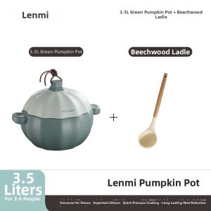 Lanmi | Pumpkin-Shaped Stew Pot Heat Resistant Non-Cracking