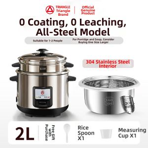 [China Plug Adapter Needed] Stainless Steel Multi-Function Pressure Rice Cooker 5L