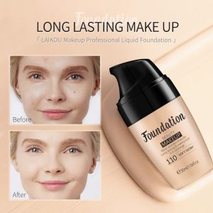 LAIKOU Face Foundation Cream Waterproof Long-lasting Concealer Liquid Professional Makeup Matte Base Make Up Cosmetics Maquiagem (M3D)