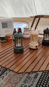 Outdoors Camping Light Rechargeable Hanging Camp Lantern Portable LED Emergency Lamp Waterproof Camping Lights