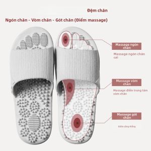 TZLDN | Dép Cao Su Phòng Tắm Chống Trơn Trượt