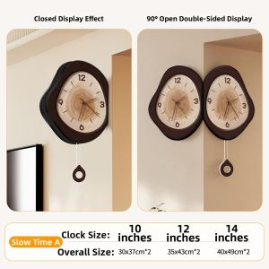 CTYLIGHTZ | Vintage Style Quiet Wall Clock Non-Drill