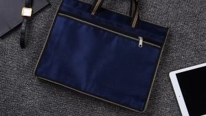 1pc Large Capacity Briefcase Folder Tote Bag Storage Handbag Waterproof Document File Paper Organizer Large capacity