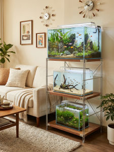 AMU·PIGGY | Sturdy Supportive Aquarium Cabinet Multi-level Shelf