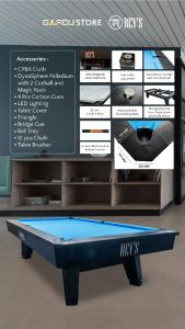 Reys Billiard Table Full Aksesoris Istimewa