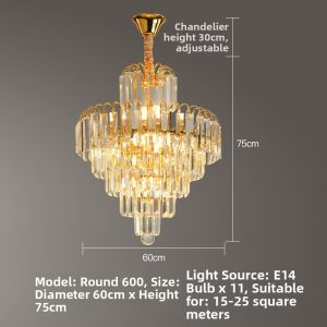 LAIDENG | Luxury Grand Individual Crystal Chandelier