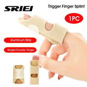 SRIEI 1PC Trigger Finger Splint Adjustable Finger Support Brace Finger Splint Corrector Support For Finger Pain Relief