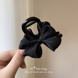 Elegant Fabric Butterfly Knot Hair Accessories Women Medium Size Hair Claw Half Updo Hair Clip Stylish Korean Style Hair Accessories