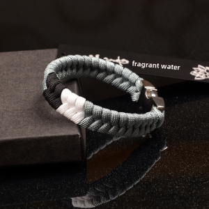 Parachute Cord Men Bracelet Hand-Woven Womens Bracelet Fishbone Outdoor Carrying Strap Couple Custom Lettering