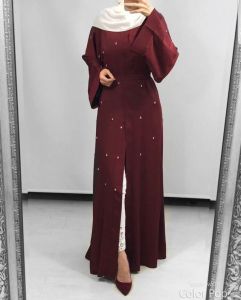 Nargis Abaya Dubai “Hanging Pearld Velvet Design
