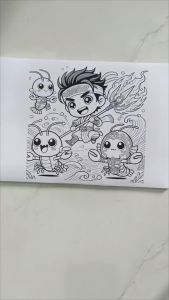 Sắc màu của Hoa - Tranh tô màu (70 tờ) giấy A4 dày 80gsm - in rõ nét và đa dạng hình khác nhau DIY