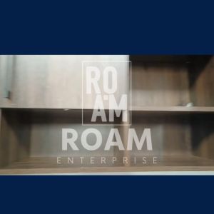 ROAM ARISAN 3 Door Wall Hanging Kitchen Cabinet Almari Dapur Dining Kabinet Wall Mount Cabinet Walnut Color