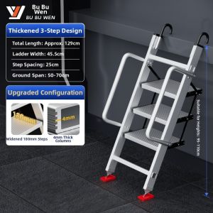 ZHUOLESHI | Outdoor Indoor Portable Aluminum Foldable Telescopic Stair