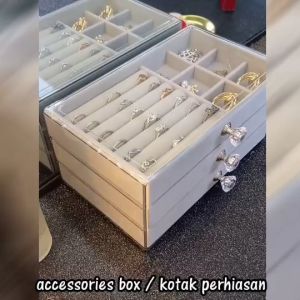 YooWoo Accesories box / tempat perhiasan / kotak perhiasan / jewellery box /kotak aksesoris