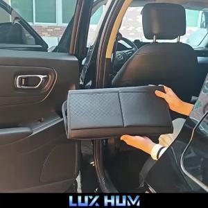 Car Seat Anti Kick Mat with Organizer Universal Seat Back Protector for Children/Dog Waterproof Mudproof Auto Backseat Kick Pad
